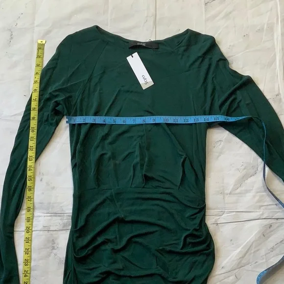 CUT 25 YIGAL AZROUEL NWT GREEN Ruched Midi Dress